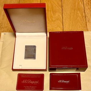 エステーデュポン(S.T. Dupont)の☆S.T.Dupont デュポン ライン1 S プラチナ色 ライター 超美品☆(タバコグッズ)