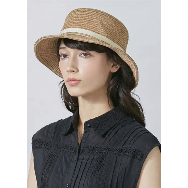 Chapeau d' O Silk Braid Cloche麦わら帽子