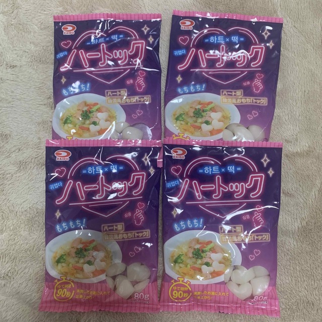【良好品】 餅 ハートック 韓国 4袋 トック