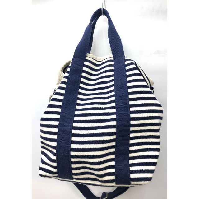 ルートート ショルダー&トートバッグ 2WAY ボーダー 紺白 ROOTOTE