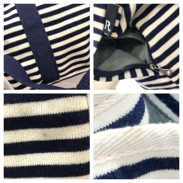 ルートート ショルダー&トートバッグ 2WAY ボーダー 紺白 ROOTOTE