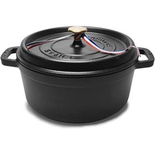 ストウブ(STAUB)の未使用！STAUB　ピコ ココット ブラック 24cm 3.8L STAUB(調理機器)