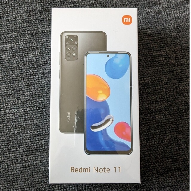 Xiaomi Redmi Note 11 グラファイトグレー SIMフリースマートフォン/携帯電話