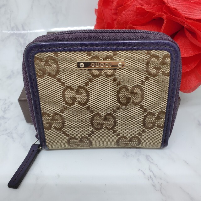 銀座通販 【美品】 GUCCI グッチ GG キャンバス コインケース 小銭入れ