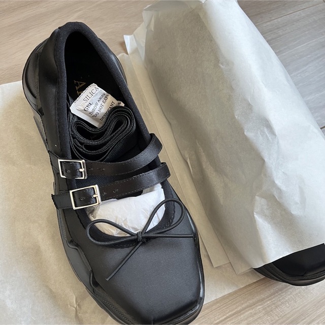 AKIKOAOKI Giselle Black satin × Black 【お試し価格！】 stockshoes.co