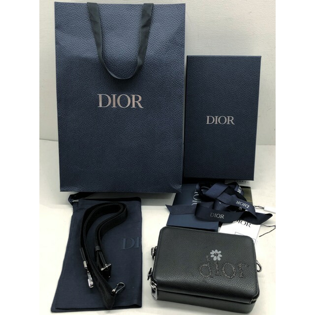 Dior(ディオール) DIOR BY ERL ショルダーバッグ ショルダーポーチ グレインドカーフスキン / 2ESBC119SER_H03E 【007】