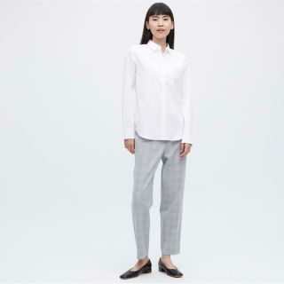 ユニクロ(UNIQLO)のUNIQLO スーピマコットンストレッチシャツ（長袖）(シャツ/ブラウス(長袖/七分))