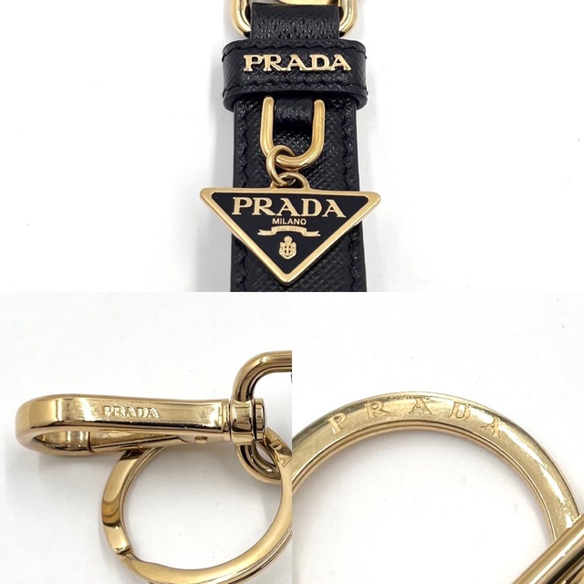 PRADA プラダ キーリング キーホルダー トライアングルロゴ バッグ