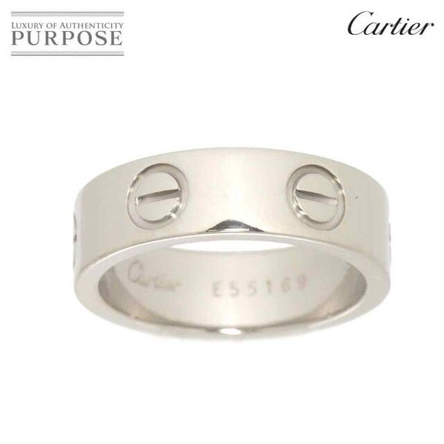 Cartier(カルティエ)のカルティエ Cartier ラブ #51 リング K18 WG ホワイトゴールド 750 指輪 VLP 90184304 レディースのアクセサリー(リング(指輪))の商品写真