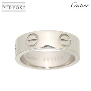 カルティエ(Cartier)のカルティエ Cartier ラブ #51 リング K18 WG ホワイトゴールド 750 指輪 VLP 90184304(リング(指輪))