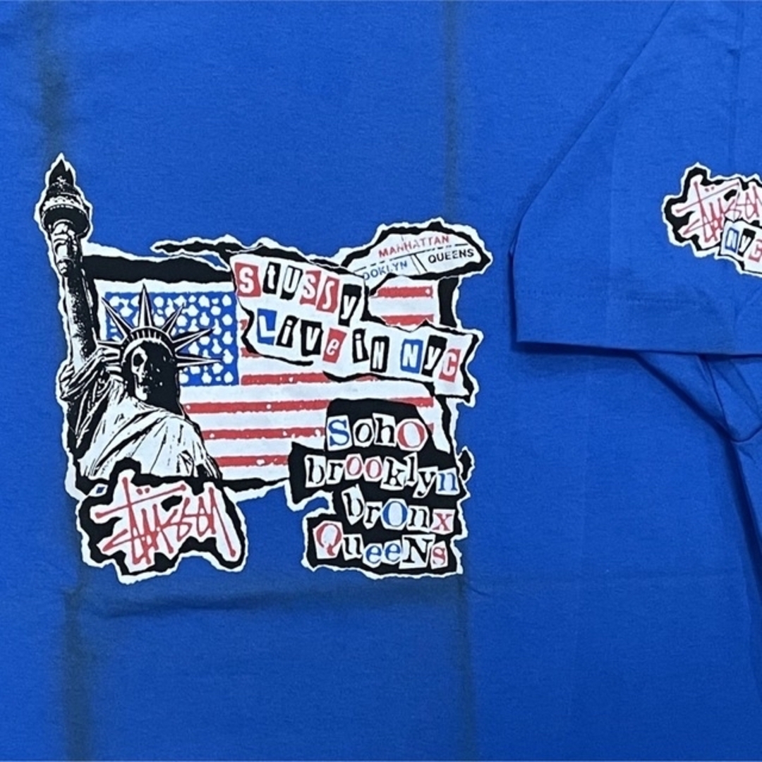 STUSSY - 【STUSSY】90s old stussy スカル 自由の女神Tシャツ STUSSY - 【STUSSY】90s old stussy スカル 自由の女神Tシャツ