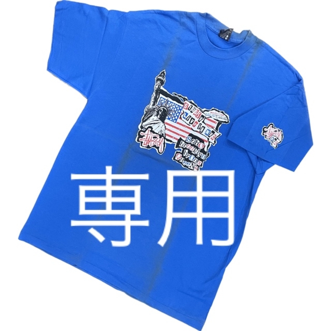 STUSSY - 【STUSSY】90s old stussy スカル 自由の女神Tシャツ STUSSY - 【STUSSY】90s old stussy スカル 自由の女神Tシャツ