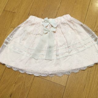 ジルスチュアート(JILLSTUART)のジルスチュアート　レースリボンスカート  120(スカート)