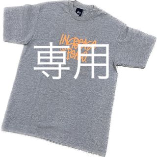 ステューシー(STUSSY)の【STUSSY】90s old stussy peaceTシャツ 新品 グレー(Tシャツ/カットソー(半袖/袖なし))