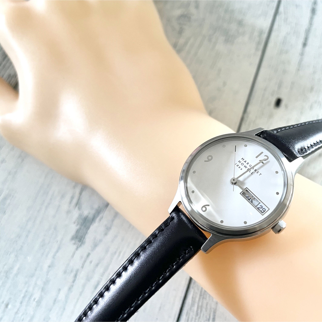 【電池交換済】MARGARET HOWELL 腕時計 デイト レディース MHL