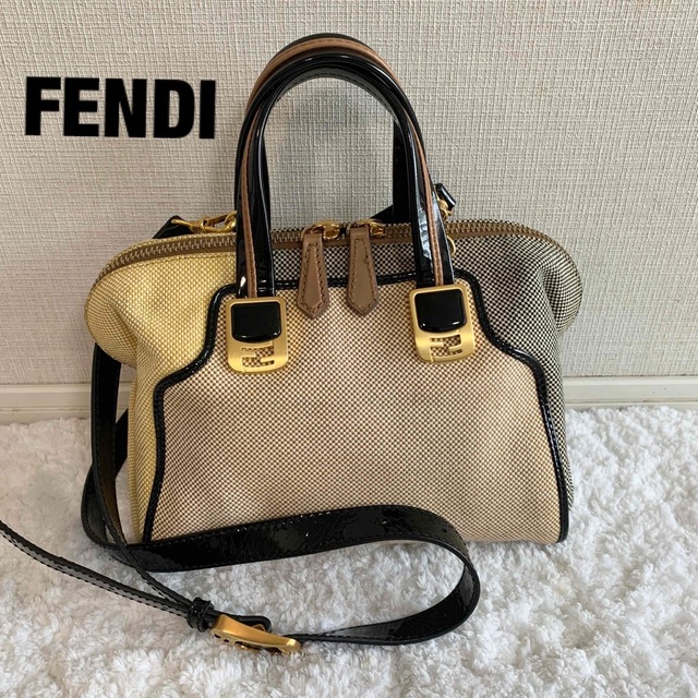 FENDI フェンディ カメレオン 2way バッグ ハンドバッグ 【スーパー