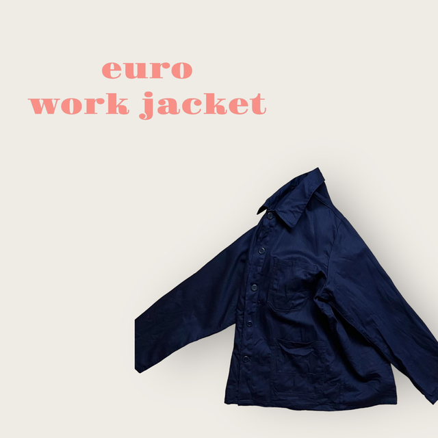 ANATOMICA(アナトミカ)の[ヨーロッパ古着]80年代ヴィンテージデットストックHBTワークジャケット濃紺 メンズのジャケット/アウター(カバーオール)の商品写真