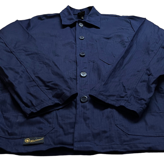 ANATOMICA(アナトミカ)の[ヨーロッパ古着]80年代ヴィンテージデットストックHBTワークジャケット濃紺 メンズのジャケット/アウター(カバーオール)の商品写真