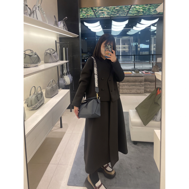 Ameri VINTAGE - CARDBOARD FLARE DRESS COATの通販 by jean shop