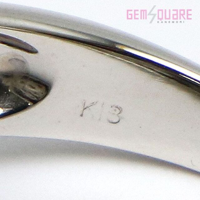 K18WG ダイヤリング ブラウンダイヤ パヴェ D1.00 15号 仕上げ済 レディースのアクセサリー(リング(指輪))の商品写真