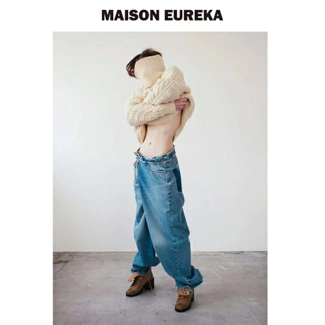 MAISON EUREKA(メゾンエウレカ)の【MAISON EUREKA】REWORK BIGGY PANTS  レディースのパンツ(デニム/ジーンズ)の商品写真