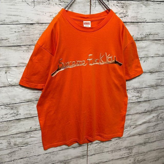【即完売モデル】シュプリーム☆ビッグロゴ　最高デザイン　半袖Tシャツ　美品