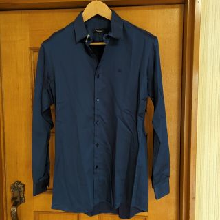 バーバリーブラックレーベル(BURBERRY BLACK LABEL)のBURBERRY BLACK LABEL シャツ 長袖 39 ストレッチ ロゴ(シャツ)