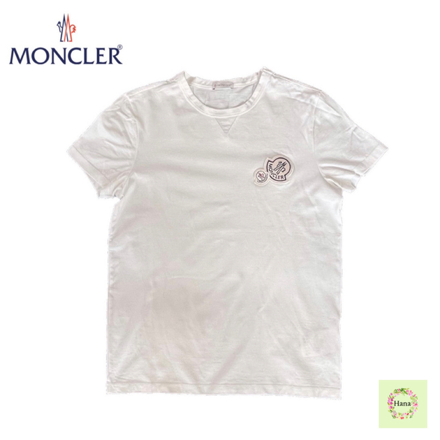 MONCLER モンクレール Tシャツ トップス 半袖 ホワイト メンズ