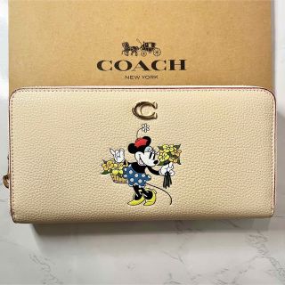 コーチ(COACH)の【DISNEY X COACH】アコーディオン ジップ ウォレット ミニーマウス(財布)