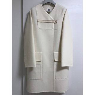 ネット限定】 【美品】エルメス 6Q8 レッド系 34 ラムスキン カシミヤ