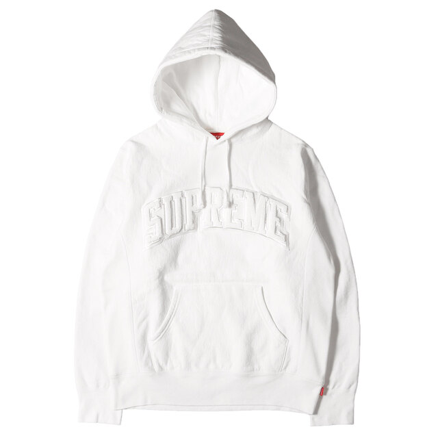 【れあり】 Supreme - Supreme 17SS Chenille Arc Logo Hoodedの通販 by carp｜シュプリーム