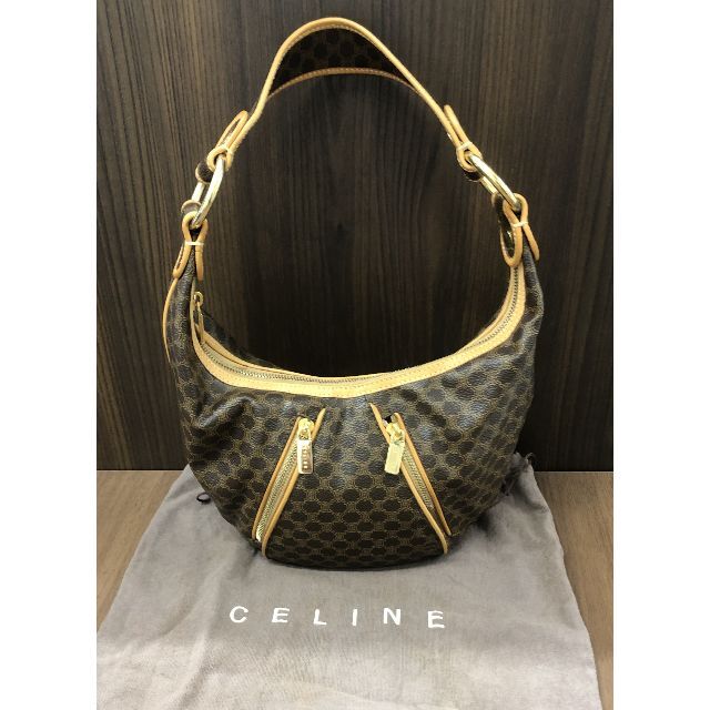 celine(セリーヌ)の(3192) CELINE セリーヌ マカダム柄 フロントジップ PVC レザー レディースのバッグ(トートバッグ)の商品写真