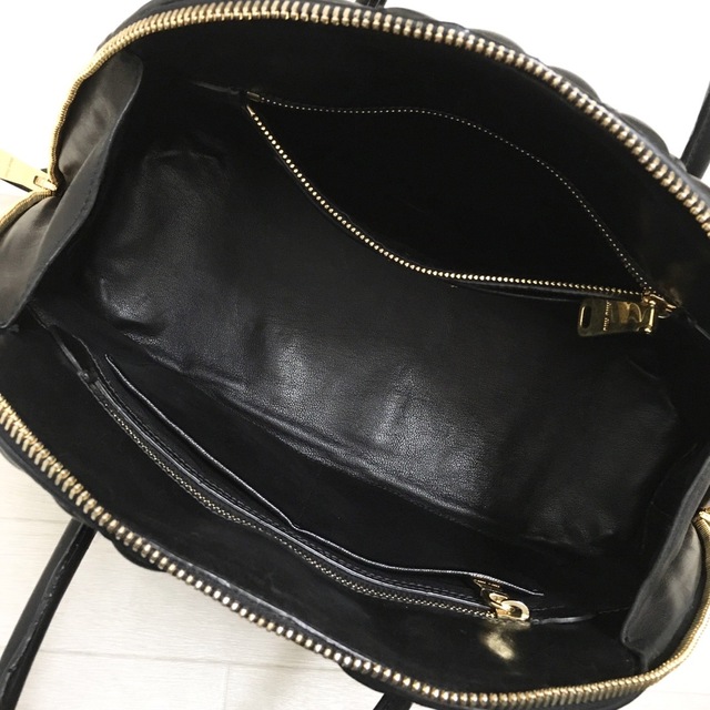 ☆美品・ギャランティ付☆MIUMIU NAPPA BIKERバイカー 2way