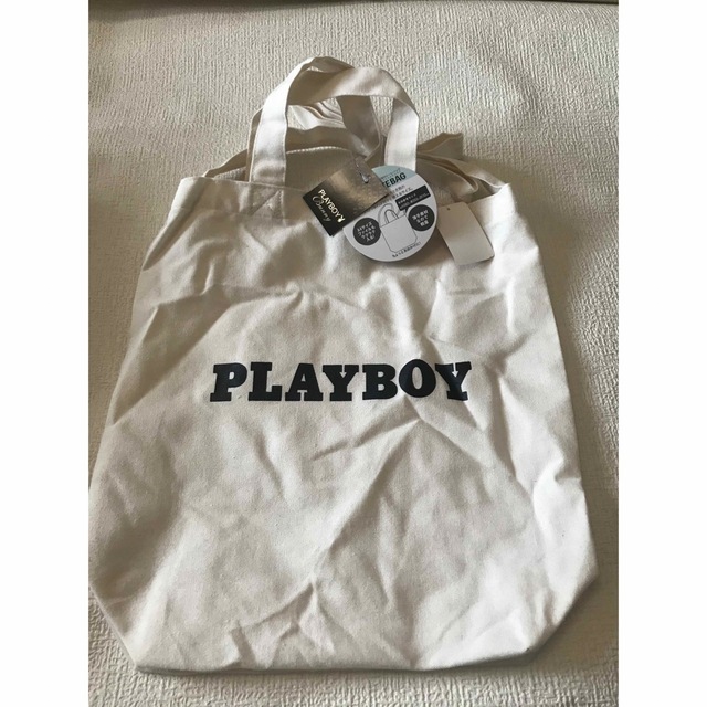 PLAYBOY(プレイボーイ)の新品タグ付き　PLAYBOY   布　2way  ショルダーバッグ メンズのバッグ(ショルダーバッグ)の商品写真