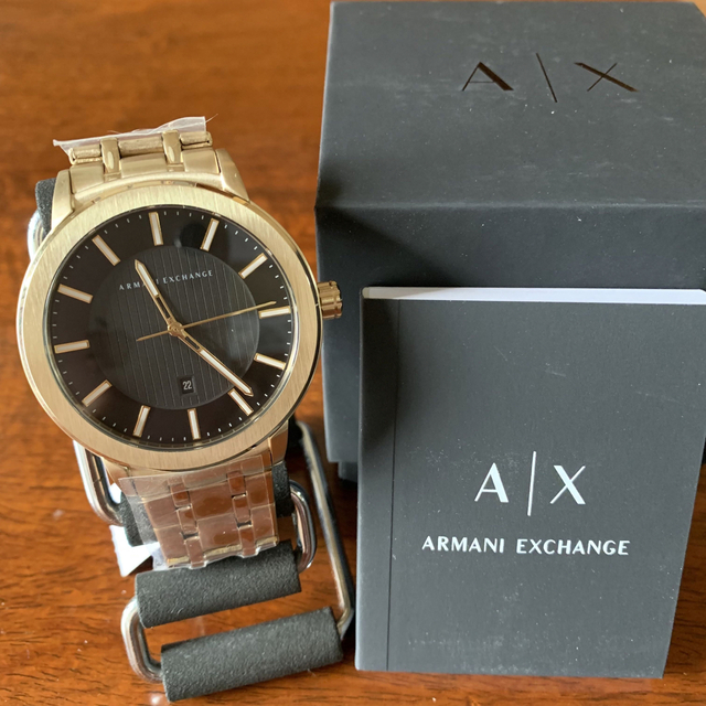 新品✨アルマーニエクスチェンジ 腕時計 メンズ AX1456 クォーツ ゴールド