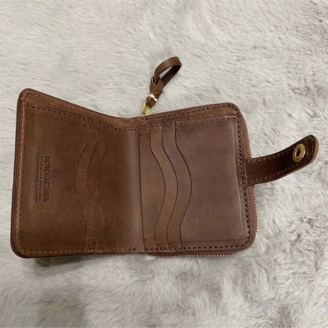 贈り物 【新品・未使用】BORSACASA ボルサカーサ|ラウンド長財布 本革