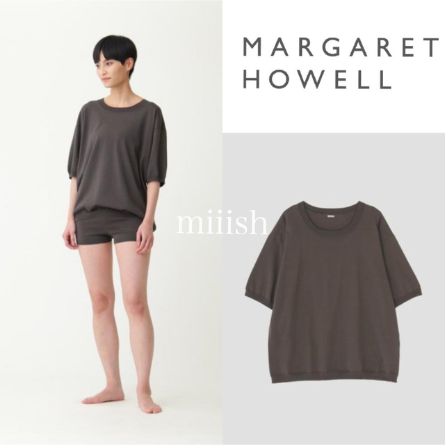 MARGARET HOWELL(マーガレットハウエル)の新品 2022新作 マーガレットハウエル オーガニックコットンニット 2.5万 レディースのトップス(ニット/セーター)の商品写真