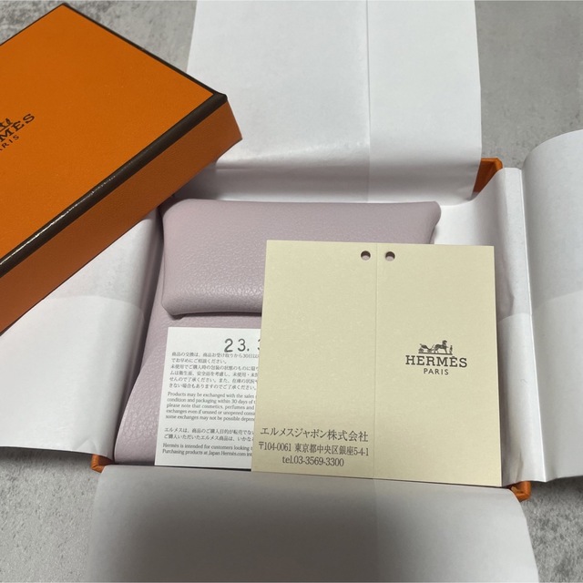 Hermes(エルメス)の新品エルメスHERMES小銭入れ♡バスティア モーヴパール シルバー金具 ピンク レディースのファッション小物(コインケース)の商品写真