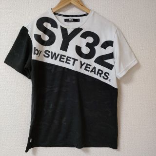 エスワイサーティトゥバイスィートイヤーズ(SY32 BY SWEET YEARS)のsy32半袖シャツ　黒　白(ウェア)