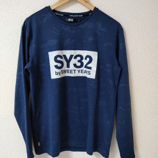 エスワイサーティトゥバイスィートイヤーズ(SY32 BY SWEET YEARS)のsy32 長袖　シャツ　ネイビー(ウェア)