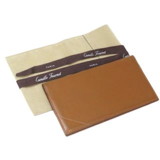 【特別値下げ 4/29日01：59まで】■中古■　カミーユ フォルネ 札入れ 長財布 カード ブラウン レザー 【A59492】(財布)