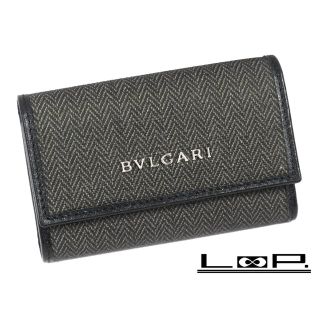 ブルガリ(BVLGARI)の【最終値下げ 5/28日 01：59まで】■未使用■　ブルガリ 6連 キーケース ウィークエンド 小物 ブラック クロ 黒 PVC 32583 【A62844】箱(キーホルダー)