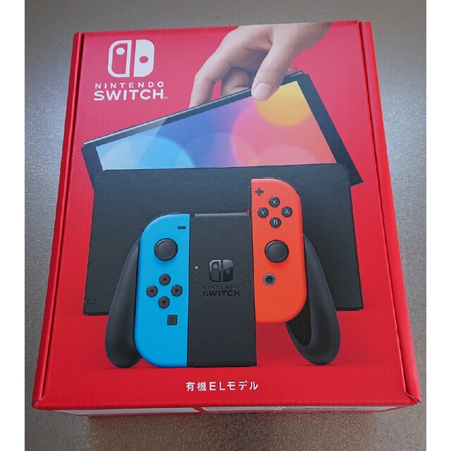 Nintendo Switch(ニンテンドースイッチ)の任天堂スイッチ本体 有機elネオン新品未開封 エンタメ/ホビーのゲームソフト/ゲーム機本体(家庭用ゲーム機本体)の商品写真