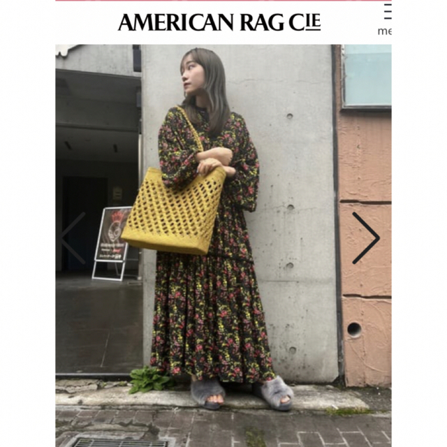 AMERICAN RAG CIE(アメリカンラグシー)のAMERICAN RAG CIEフラワーワンピ レディースのワンピース(ロングワンピース/マキシワンピース)の商品写真