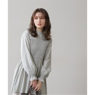 エヌナチュラルビューティーベーシック(N.Natural beauty basic)の【美品】シャツ ブラウス シャーリングチュニックブラウス(シャツ/ブラウス(長袖/七分))