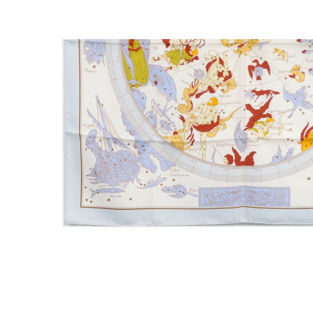 エルメス カレ90 スカーフ 星座柄パズル