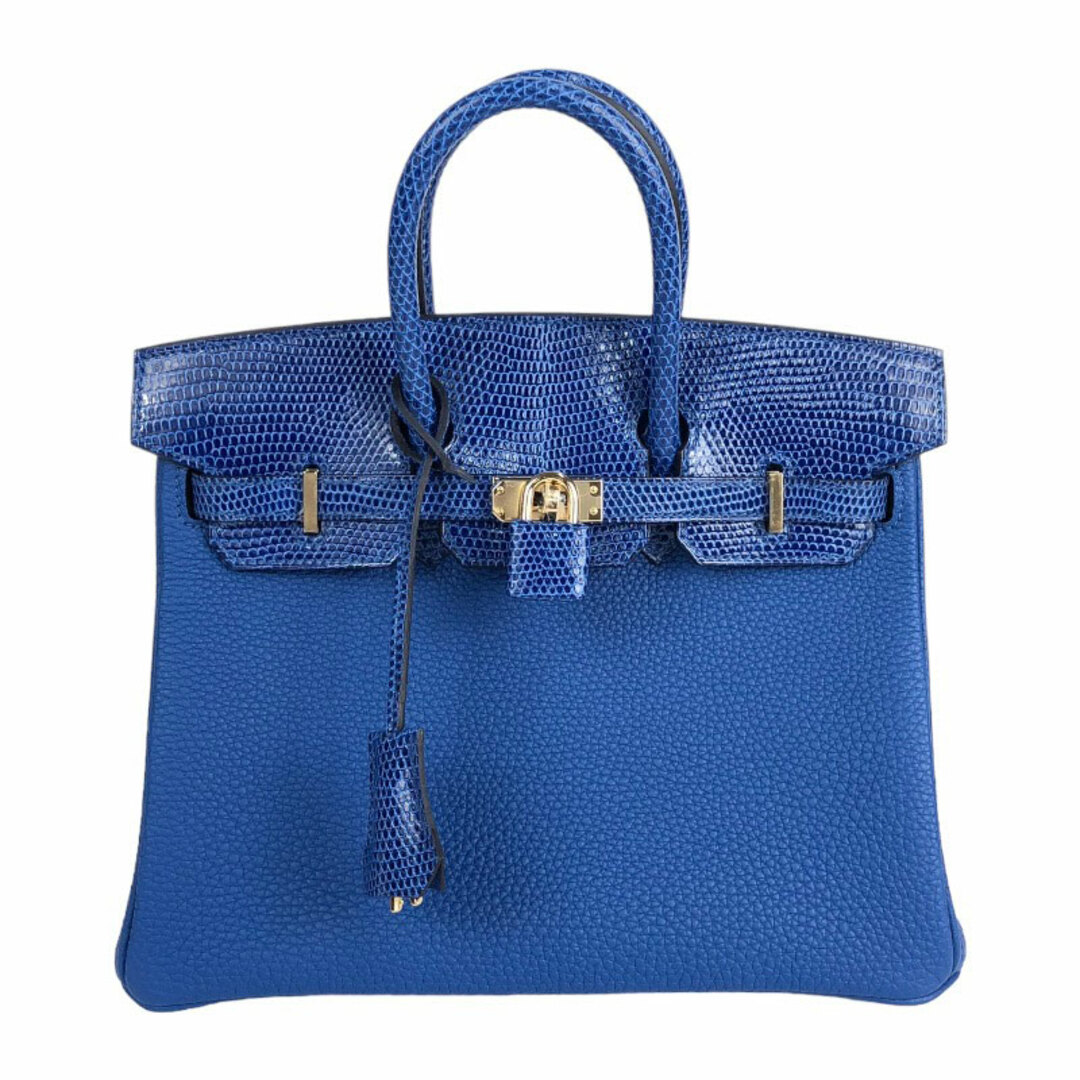 Hermes(エルメス)のエルメス HERMES バーキンタッチ25 U刻 ブルーロワイヤル　ゴールド金具 リザード レディース ハンドバッグ レディースのバッグ(ハンドバッグ)の商品写真