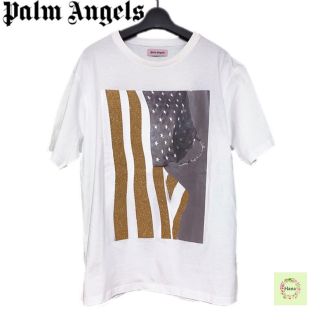 パームエンジェルス(PALM ANGELS)のPalm Angels パームエンジェルス グリッター Ｔシャツ ホワイト(Tシャツ/カットソー(半袖/袖なし))