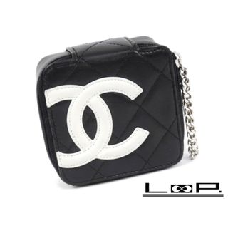 シャネル(CHANEL)の【値下げ】■中古■　シャネル カンボン ライン コスメ ポーチ 小物入れ ラムスキン A29806 【A69341】(ポーチ)