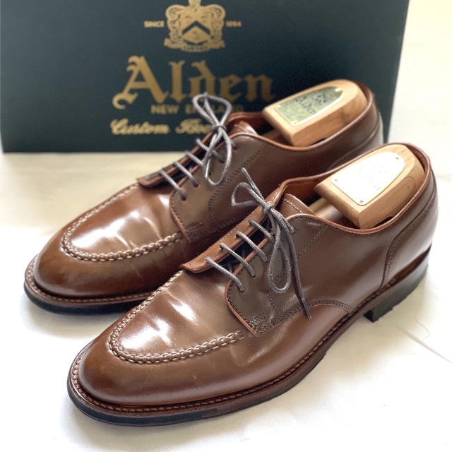 Alden(オールデン)の激レア　Alden NY別注　ラベロコードバン　8 オールデン　革靴　レザー メンズの靴/シューズ(ドレス/ビジネス)の商品写真